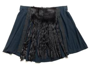 HELMUT LANG ヘルムートラング 2003 Bondage Fur Skirt スカート ITALY 40