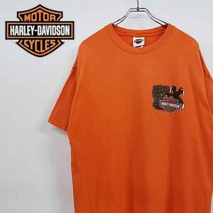 古着 USA製 ハーレーダビッドソン テネシー Tシャツ 希少 オレンジ