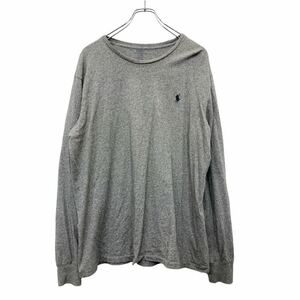 Polo Ralph Lauren 長袖 ロンT Lサイズ ポロラルフローレン グレー 古着卸 アメリカ仕入 t2409-4162