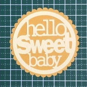 （3843C）hello sweet baby【２セット】★カット