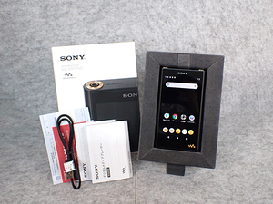 【中古 超美品】SONY WALKMAN WM1シリーズ NW-WM1AM2 128GB ブラック デジタルオーディオプレーヤー 本体 ウォークマン(PLA485-1)