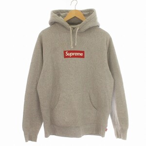 シュプリーム SUPREME BOX LOGO HOODED SWEATSHIRT パーカー ボックス ロゴ フーディー スウェット シャツ 裏起毛 M グレー メンズ