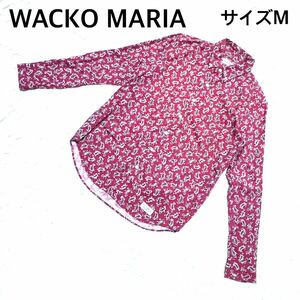 美品　WACKO MARIA ワコマリア　長袖ペイズリーボタンダウンシャツ　M