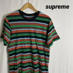 supreme シュプリーム ボーダー Tee Tシャツ M マルチカラー