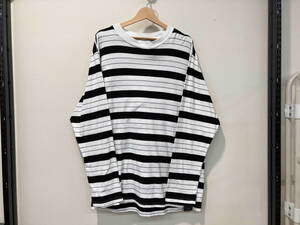 UNUSED アンユーズド 18AW COTTON BORDER LONG SLEEVE TEE 長袖Tシャツ 3 ボーダー柄 ホワイト 白 ブラック 黒 コットン 綿 US1513 メンズ