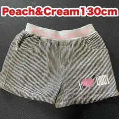 Peach &Creamデニムショートパンツ　130cm