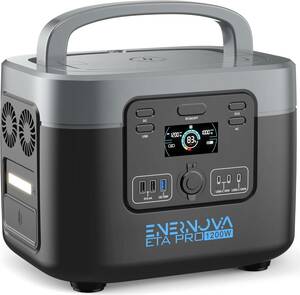 【ジャンク品】Enernova ポータブル電源 ETA Pro 1050Wh/AC(定格1200W)