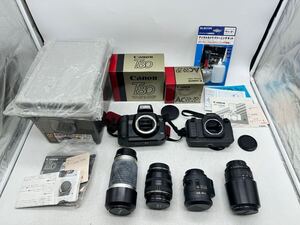 【1円スタート】フィルムカメラ・レンズまとめてセット Canon EOS5 / T80 / Canon ZOOM AC 35-70mm F3.5-4.5 / 他 DM1217N