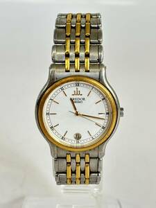 稼働品　SEIKO セイコー　credor クレドール　 腕時計　クオーツ　ゴールド　シルバー　ウォッチ　9572-6000