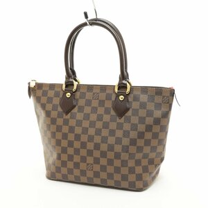 □514137 LOUIS VUITTON ルイヴィトン トートバッグ ハンドバッグ ダミエエベヌ サレヤPM N51183 レディース ブラウン