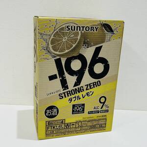 NA9424 未使用 サントリー チューハイ -196℃ ALC.9% ストロングゼロ 無糖ドライ ダブルレモン 500ml 24本 検i