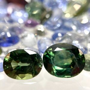 1円〜!!◯天然カラーサファイアおまとめ50.5ct◯n 約10.1g ルース 裸石 宝石 sapphire サファイア コランダム blue green purple w4 23