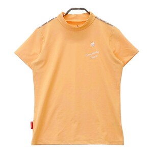 LECOQ GOLF ルコックゴルフ ハイネック半袖 Tシャツ オレンジ系 L [240101256127] ゴルフウェア レディース