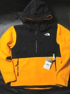 本物正規◆ノースフェイス◆高機能 フリース ジャケット/パーカーPOLARTEC DENALI ANORAK■S■オレンジ/黒■CONE/新品/デナリ ポーラテック