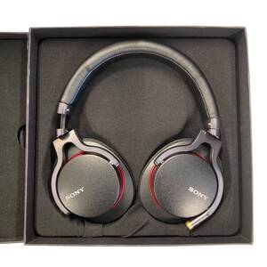 【一円スタート】　SONY ソニー Stereo Headphones MDR-1A ヘッドフォン ブラック×レッド 動作確認済み B0108W9NRY