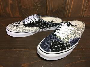 ★VANS バンズ US企画 AUTHENTIC オーセンティック MULE ミュール パッチワーク 25.5cm 美品 Used 検 オールドスクール ERA スニーカー