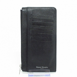 メゾンマルジェラ Maison Margiela 長財布 S55UI0206 - レザー 黒 財布
