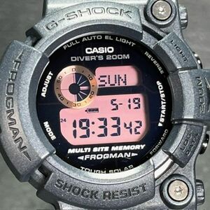限定 美品 CASIO G-SHOCK カシオ ジーショック FROGMAN フロッグマン GW-200MS-1 ソーラー 腕時計 Men in Rusty Black デジタル アナログ