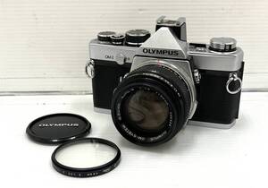 〈カメラ〉OLYMPUS オリンパス　ボディ　OM-2 レンズ　AUTO-S 1:1.4 f=50mm フィルムカメラ 【中古/現状品/シャッター確認済】005081-17