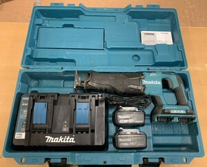 【匿名配送・動作確認済】makita マキタ 充電式 レシプロソー 18V JR360DPG2 バッテリー2個 充電器付 現状渡し