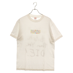 SUPREME シュプリーム 09AW ×Damien Hirst Box Logo Tee ダミアンハースト ドットボックスロゴ半袖Tシャツ ホワイト