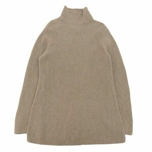 HERMES エルメス by Martin Margiela マルジェラ期 ハイネック ニット セーター トップス レディース カシミヤ100% ブラウン M