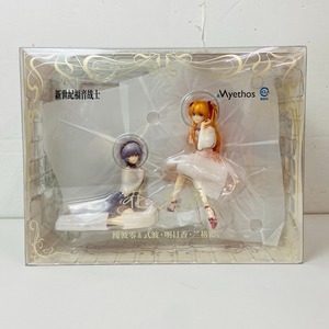 04wy1631〇【未開封】エヴァンゲリオン 綾波レイ ＆ 式波・アスカ・ラングレー 花の言Ver. 1/7 フィギュア [Myethos]