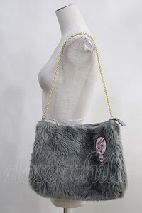 Katie / FUR bag グレー H-24-10-04-1005-LO-BG-KB-ZH