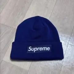 シュプリーム new ear supreme box logo ビーニー　刺繍