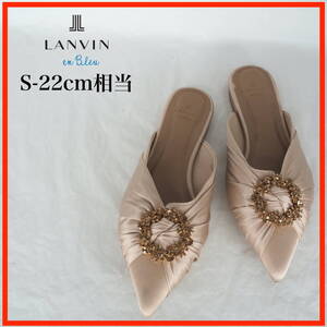 MK7804*LANVIN en Bleu*ランバンオンブルー*レディースサンダル*S-22cm相当*ピンク系