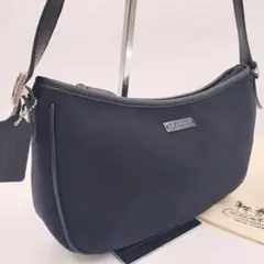 【美品 希少オールドコーチ】COACH アクセサリーポーチ 肩掛け 黒 6225