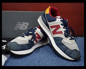 【海蛍】eYe JUNYA WATANABE MAN×new balance ニューバランス U574LGW1 22SS グレー ネイビー US9.5 28cm 外箱付