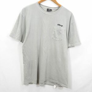 STUSSY ポケット Tシャツ sizeL/ステューシー 1005