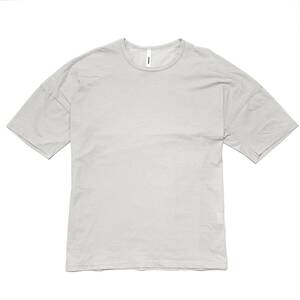 定価1.1万 ATTACHMENT 30/1 MERCERIZATION HIGH TWIST S/S T-SHIRT 3 グレー30/1強撚マーキュリー天竺S/STシャツ　アタッチメント