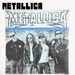 350-10◆【未使用】METALLICA/メタリカ 2007 CALENDAR/カレンダー ヘヴィメタルバンド PYRAMIDポスター 