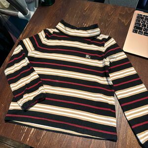 バーバリー◆Burberry長袖 ボーダー ロンT カットソー ◆100cm