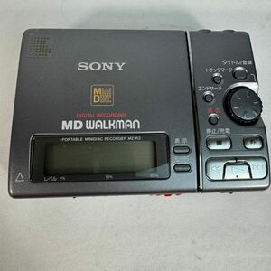 SONY ソニー MD WALKMAN MZ-R3 ポータブルMDレコーダー MDウォークマン 単三電池パック・専用布ケース付属 通電確認済 ジャンク品