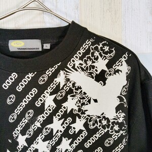 423 TERM GOODESS 半袖Ｔシャツ　Ｌ　BLACK