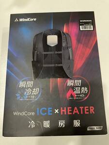 未使用品 ワークマン ウィンドコア ICE×HEATERペルチェベスト WZ-2 ブラック WORKMAN 冷暖房服 WindCore