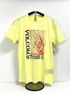 VOLCOM ボルコム AF022201GLY メンズ Lサイズ 半袖Tシャツ プリントティー T-Shirts PrintTee 黄色 イエロー ヴォルコム 新品即決 送料無料