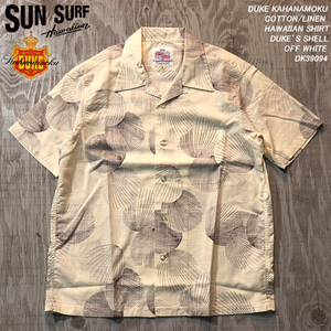 【M】SUN SURF サンサーフ DUKE KAHANAMOKU デューク・カハナモク コットン デュークスシェル OFF WHITE DK39094 東洋エンタープライズ