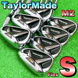 TaylorMade テーラーメイド　M2 アイアンセット　メンズゴルフ　フレックスS 右利き