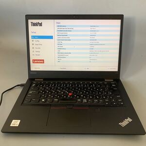 JK5911 Lenovo Thinkpad L13/Core i 5-10210U /メモリー：8GB/SSD:256/BIOS確認だけ