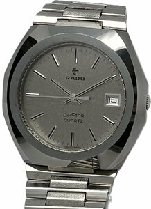 1円～ RADO ラドー ダイヤスター 89-729 メンズ クォーツ デイト アンティーク ヴィンテージ ジャンク 時計