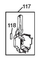 MAX マックス エアネイラ HA-50F3(D) 用 アームカバー ASSY (プロテクトシートツキ) No.117 (HA81183) 部品 修理 内装 建築 フロア 床