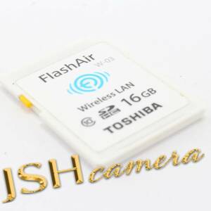 【中古】TOSHIBA 無線LAN搭載 FlashAir SDHCカード 16GB Class10 日本製 (国内正規品) SD-WE016G