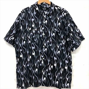 MASSES マシス 23SS ファイヤー 総柄 S/S SHIRT 半袖シャツ SIZE: L 　MH632023090514