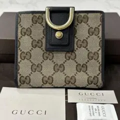 新品同様‼️ グッチ　GUCCI 財布　二つ折り　折り財布　GGキャンバス