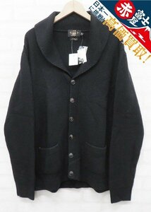 8T3107/未使用品 RRL SHAWL COLLAR CARDIGAN ショールカラーニットカーディガン