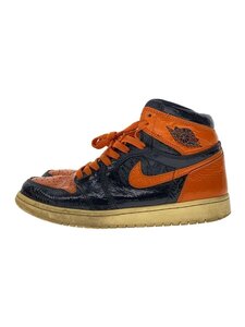 NIKE◆AIR JORDAN 1 RETRO HIGH OG/エアジョーダン1レトロハイ/ブラック/555088-028/